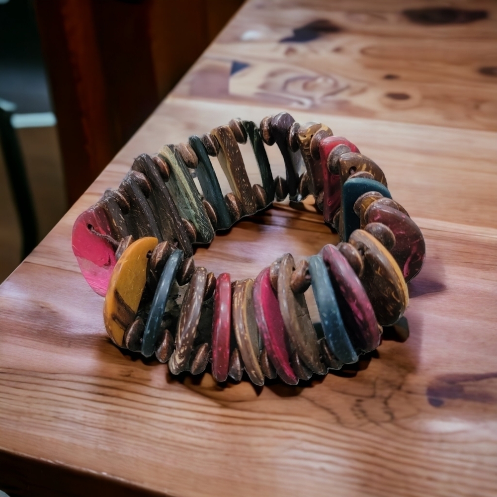 Neutral bohemian Shell Bracelet